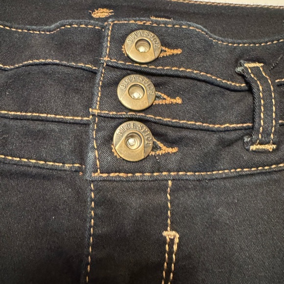 Blue Spice High Waist dark blue Denim Shorts - Picture 2 of 8